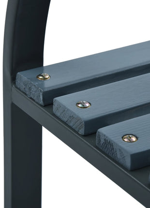 Tuinstoelen 2 st hout grijs