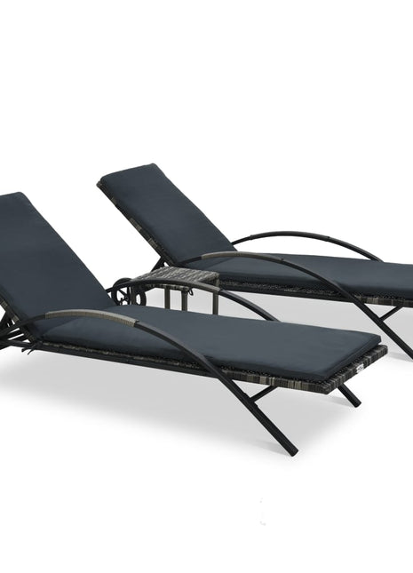 Ligbedden Met Tafel Poly Rattan