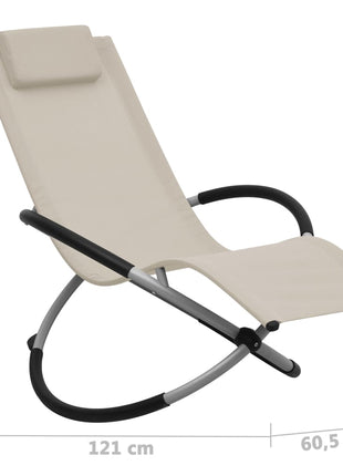 Kinderligbed staal crèmekleurig
