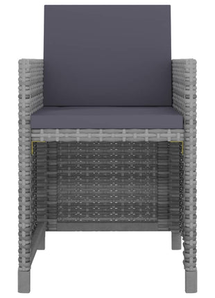 13-Delige Tuinset Met Kussens Poly Rattan