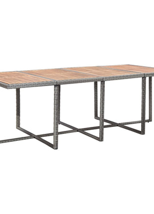 13-Delige Tuinset Met Kussens Poly Rattan Kleurig Antraciet En Bruin