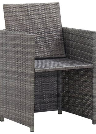 13-Delige Tuinset Met Kussens Poly Rattan Kleurig Antraciet En Bruin