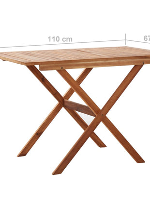 Tuintafel 110X67X74 Cm Massief Acaciahout