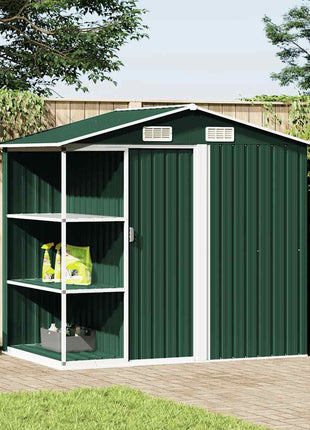 Tuinschuur Met Rek 205X130X183 Cm Ijzer