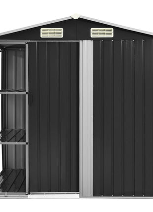 Tuinschuur Met Rek 205X130X183 Cm Ijzer