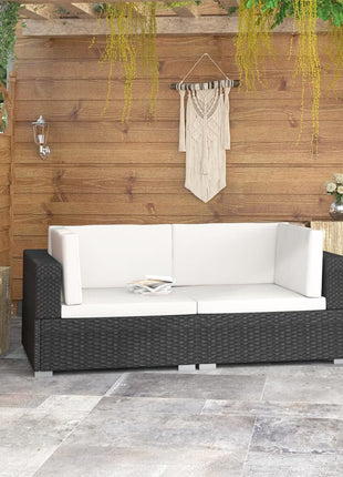 Hoekbanken Met Kussens Poly Rattan