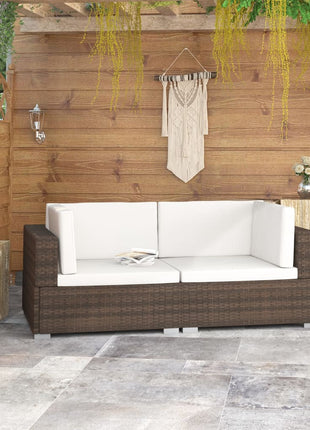 Hoekbanken Met Kussens Poly Rattan