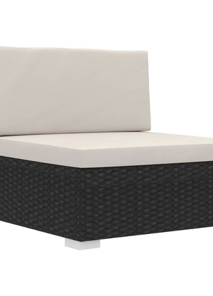 Loungeset Met Kussens Poly Rattan
