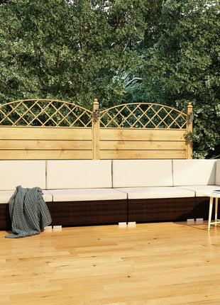 Loungeset Met Kussens Poly Rattan