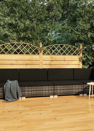 Loungeset Met Kussens Poly Rattan
