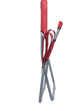 Strandstoelen 2 st inklapbaar stof rood