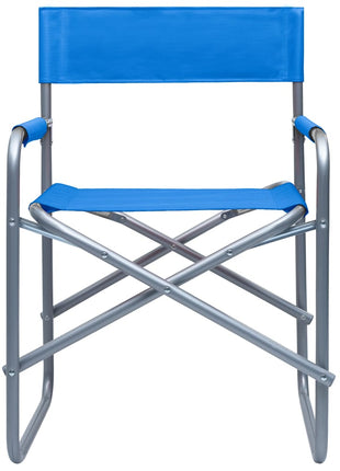Regisseursstoelen 2 st staal blauw