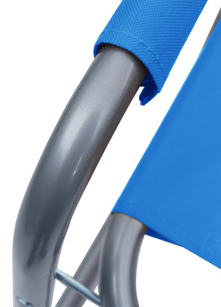 Regisseursstoelen 2 st staal blauw