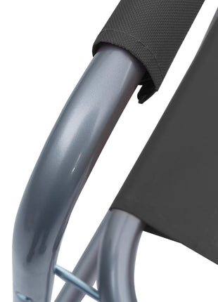 Regisseursstoelen 2 st staal grijs