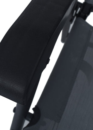 Tuinstoelen inklapbaar 2 st textileen grijs