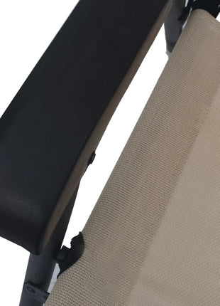 Tuinstoelen inklapbaar 2 st textileen crème