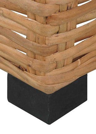 Bank Zonder Armleuning Met Kussens Natuurlijk Rattan