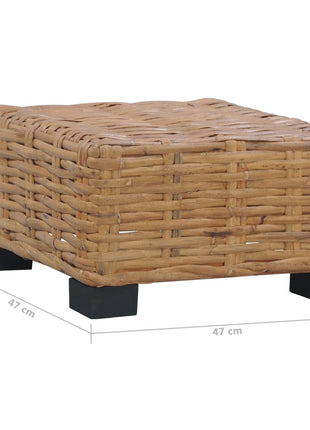 Salontafel 47X47X28 Cm Natuurlijk Rattan