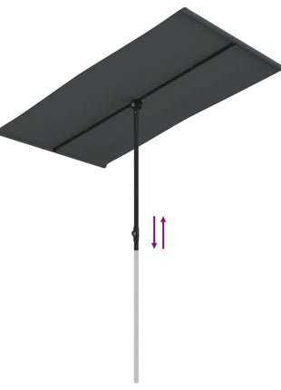 Parasol Met Aluminium Paal Kleurig