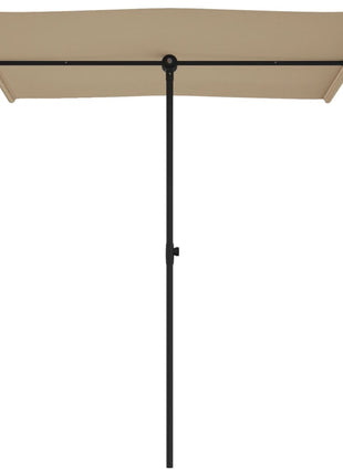Parasol met aluminium paal 180x110 cm taupe