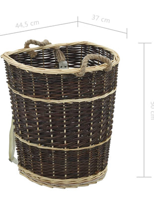 Houtmand Met Draagriemen 44,5X37X50 Cm Natuurlijk Wilgenhout