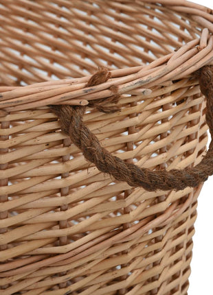 Houtmand Met Handvatten Natuurlijk Wilgenhout