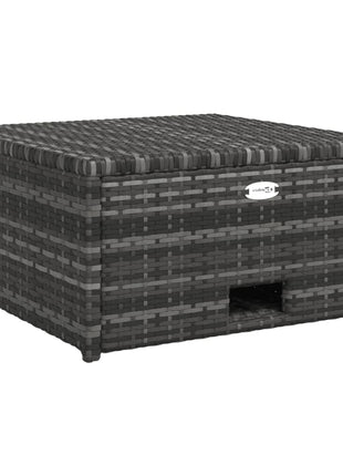 4-Delige Loungeset Met Kussens Poly Rattan Grijs