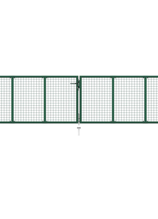 Tuinhek Van Gaas 400X100 Cm Staal Groen