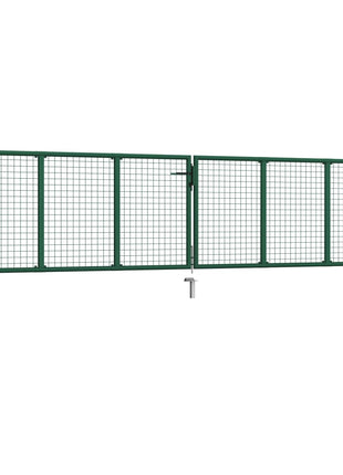 Tuinhek Van Gaas 400X100 Cm Staal Groen