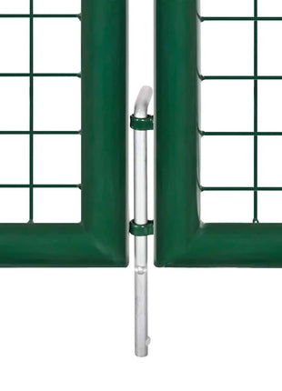 Tuinhek Van Gaas 400X100 Cm Staal Groen