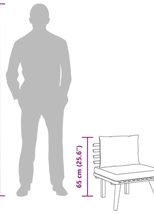 Tuinstoel Met Kussens Massief Acaciahout