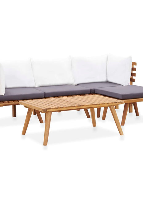 5-Delige Loungeset Massief Acaciahout