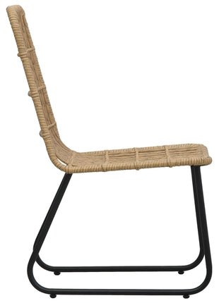 Tuinstoelen 2 stuks poly rattan eikenkleurig