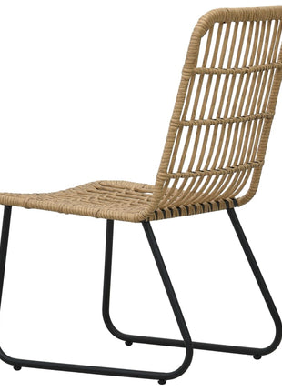 Tuinstoelen 2 stuks poly rattan eikenkleurig