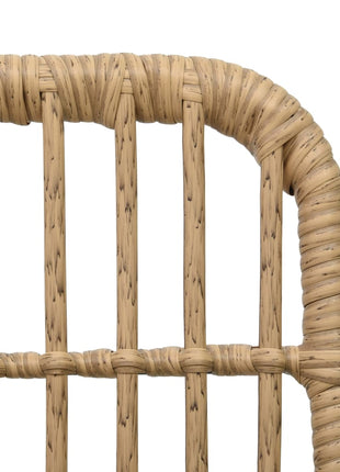 Tuinstoelen 2 stuks poly rattan eikenkleurig