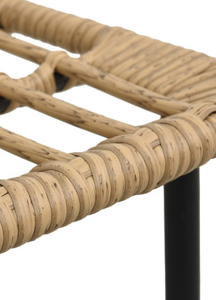 Tuinstoelen 2 stuks poly rattan eikenkleurig