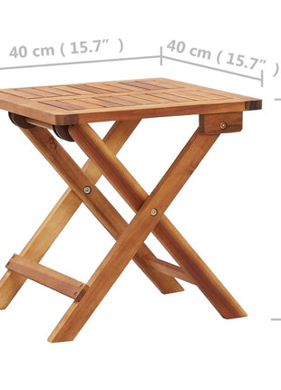 Salontafel Inklapbaar 40X40X40 Cm Massief Acaciahout