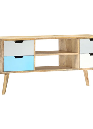 Tv-Meubel 110X35X48 Cm Massief Mangohout