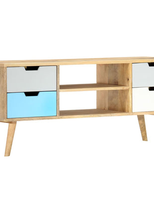 Tv-Meubel 110X35X48 Cm Massief Mangohout