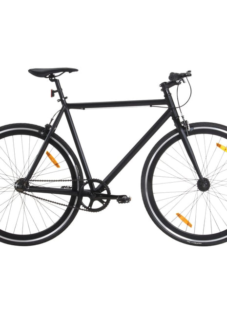 Fiets met vaste versnelling 700 c 59 cm zwart