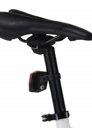 Fiets met vaste versnelling 700 c 51 cm wit en oranje