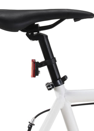 Fiets met vaste versnelling 700 c 59 cm wit en blauw