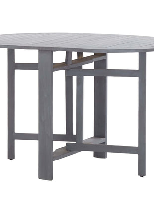 5-Delige Tuinset Massief Acaciahout Grijs