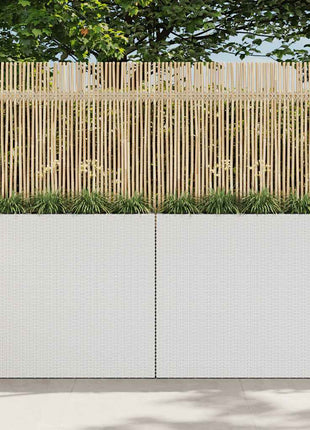 Plantenbak Verhoogd Met 4 Potten Poly Rattan