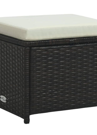 Loungeset Met Kussens Poly Rattan