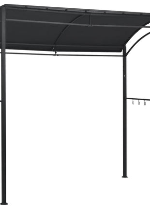 Barbecue paviljoen 215x150x220 cm staal antraciet