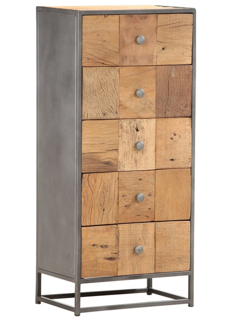 Ladekast 45x30x100 cm massief gerecycled hout