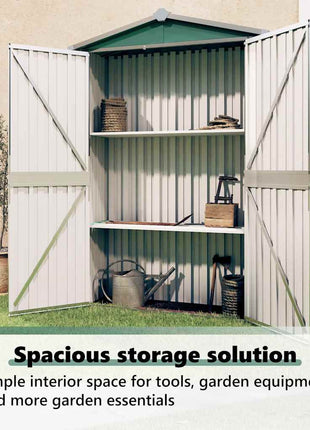 Tuinschuur 116X45X175 Cm Gegalvaniseerd Staal