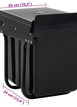 Inbouwprullenbak uittrekbaar soft-close 20 L