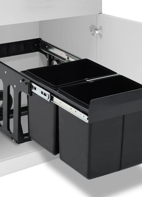 Inbouwprullenbak uittrekbaar soft-close 36 L